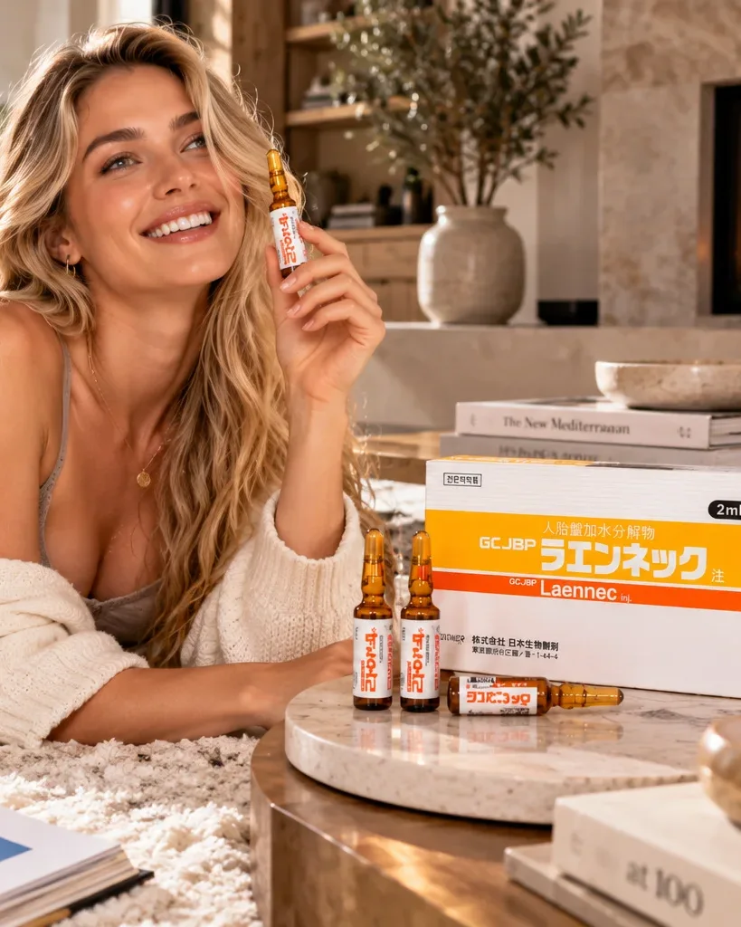 Laennec Placenta 10 Ampoules (2ml) | Human Placenta Extract by JBP | Made in Japan | Funmento