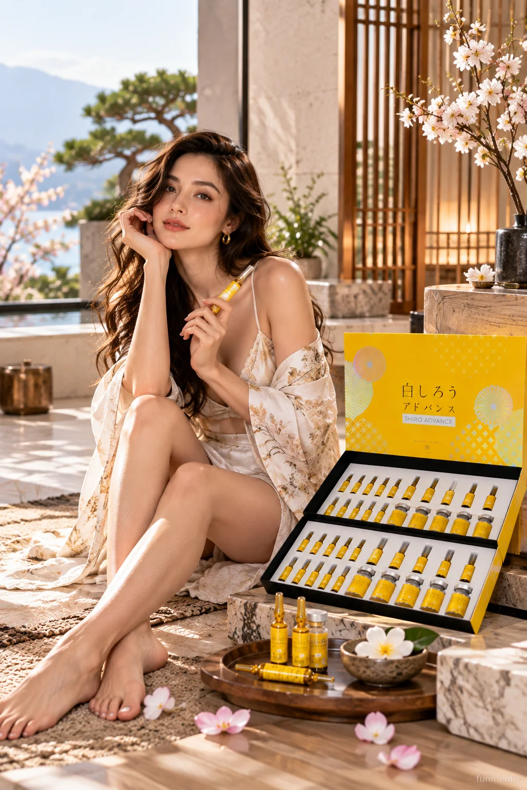 Shiro Advance Premium Glutathione 10 Vial Set | Antioxidant & Skin Brightening Formula | Funmento